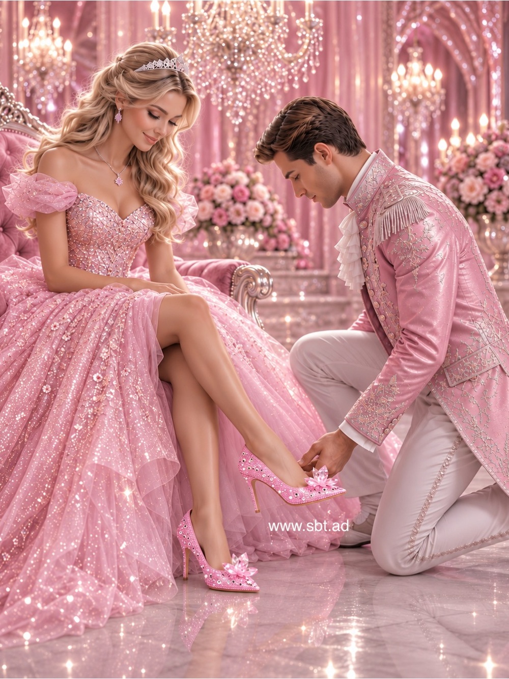NEW Cinderella Shoes Sparkling Bling Swarovski Crystal Wedding Heels Pumps +Gift - Picture 6 of 12